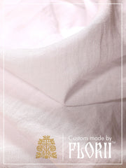Royal Blouse - White-Colored Fabric-FLORII-