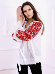 Infinity Blouse - White-Colored Fabric