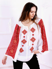 Banat Blouse - Ecru-Colored Fabric