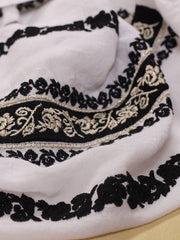 Sibiu Blouse - White-Colored Fabric-FLORII-XS-Black-Golden-Thread